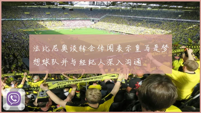 法比尼奥谈转会传闻表示皇马是梦想球队并与经纪人深入沟通
